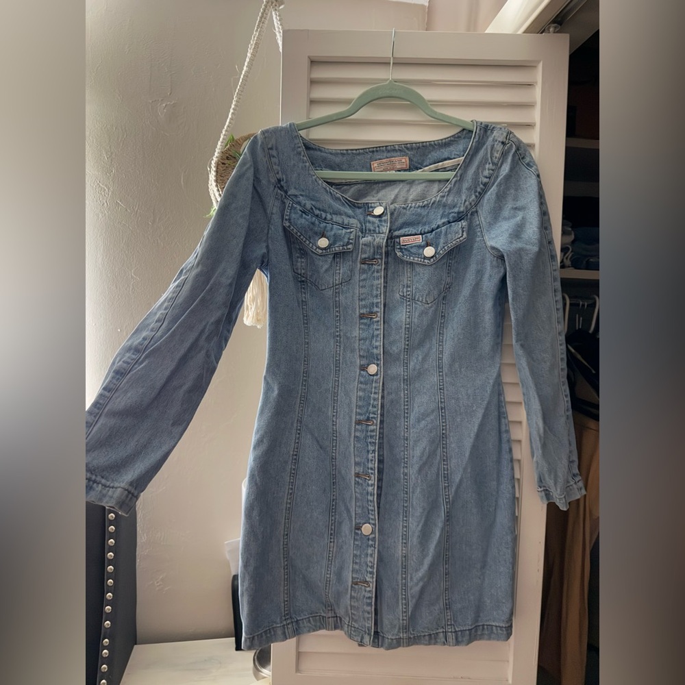 Guess Light Blue Denim Shirt
